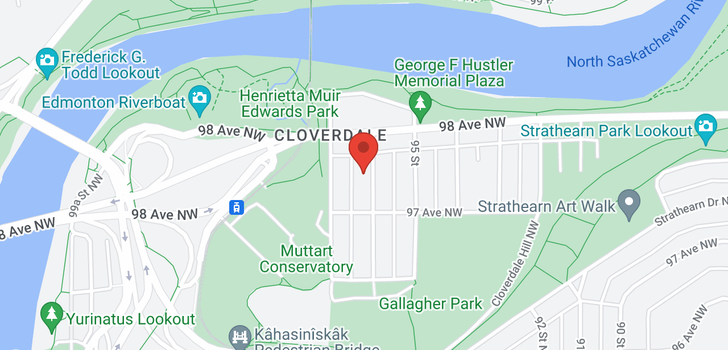 map of 9730 96 ST NW